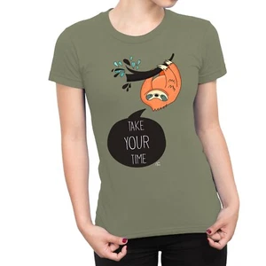 Camiseta 1Tee Take Your Time Sloth para mujer - Imagen 1 de 25