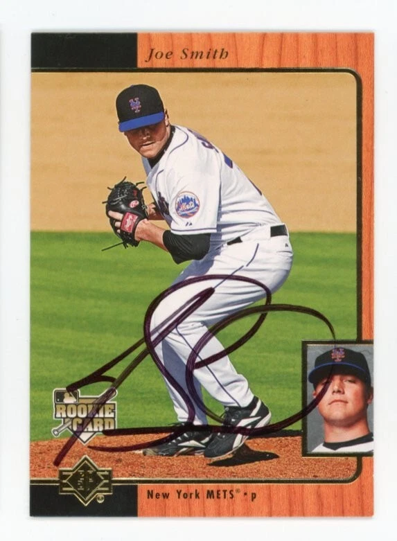 SIGNED BASEBALL CARD AUTO 2007 UPPER DECK UD SP NEW YORK METS JOE SMITH #276 - Image 1 of 1