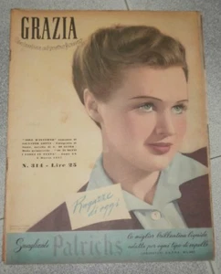 GRAZIA # 314 - Vintage Italian FASHION Magazine - 1947 - Imagen 1 de 3