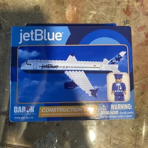 2003 Daron Jet Blue Airplane Plane Construction Toy Block Model BL175 NOS - Picture 1 of 9