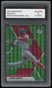 JUAN SOTO 2021 PANINI MOSAICO VERDE REACTIVO PRIZM PRIMER GRADO 10 TARJETA DE INSERCIÓN #113 - Imagen 1 de 1
