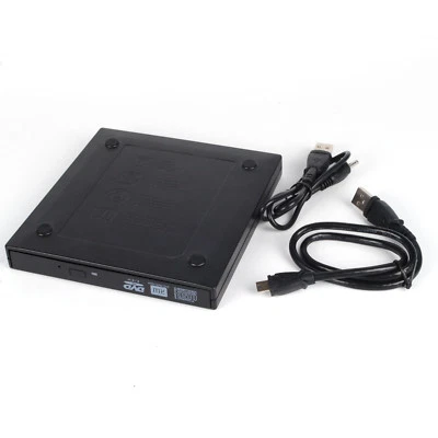 New USB 2.0 Slim External Case Enclosure for 12.7mm SATA CD DVD RW Burner Drive - Image 1 of 4
