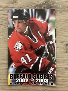 2002-03 NHL Buffalo Sabres Hockey Taschenplan - Bild 1 von 1