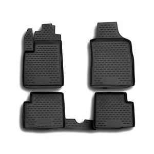 OMAC Floor Mats Liner for Fiat 500 500C 2009-2015 Black TPE All-Weather 4 Pcs - Picture 1 of 12
