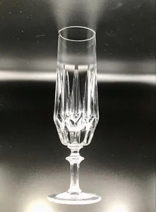 Vintage 3 eleganti flauti di spumante bicchieri di spumante vetro cristallo molato bello notturno - Foto 1 di 24