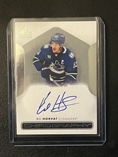 CHIROGRAPHY BO HORVAT AUTO - 2022 23 UPPER DECK SP AUTHENTIC