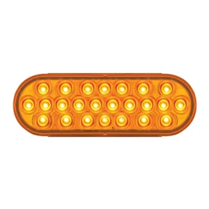 amber 6"x2" led oval grand general pearl trailer truck light 24 diode #78230bp - Picture 1 of 4