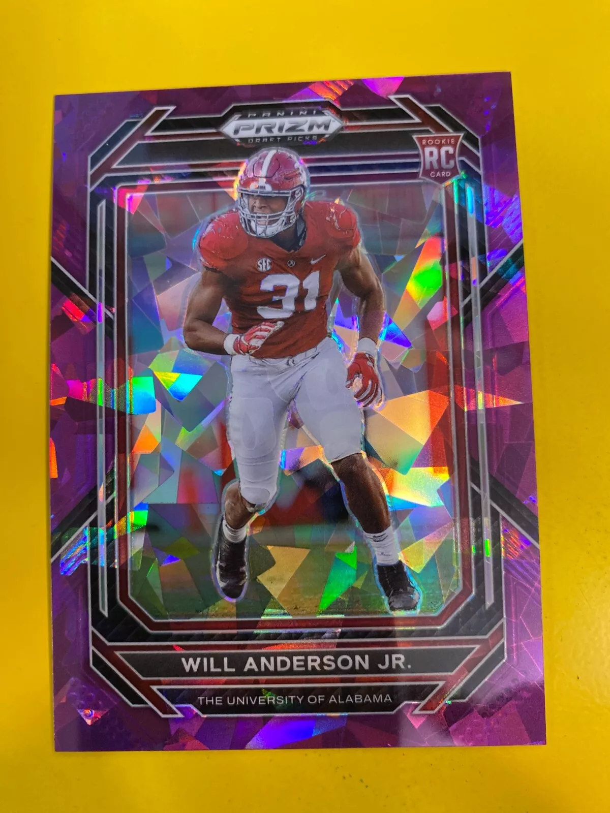 RS18060 2023 Prizm Draft Picks Prizms Purple Ice  #162 Will Anderson Jr #135/149