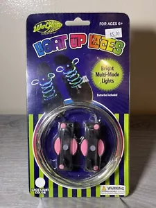 LED luminescent SHOELACES ultra bright NEW IN PACKAGE magic shoelaces Pink - Picture 1 of 2