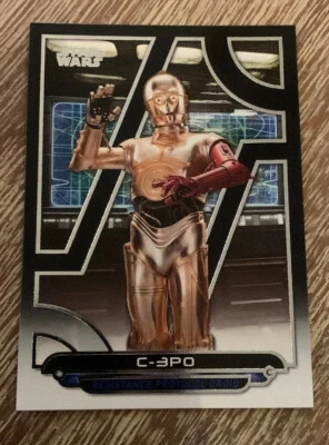 2017 STAR WARS GALACTIC FILES REBORN C-3PO TFA-12 - Image 1 of 2