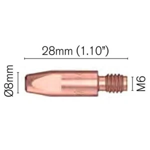 5 x TG100/2 Mighty MIG Gas/Gasless Welding Replacement 1.0mm Contact Tips (202) - Picture 1 of 1