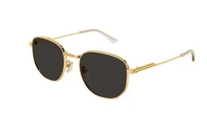 Bottega Veneta BV1160SA 004 Gold/Grey Mirrored Round Unisex Sunglasses - Picture 1 of 3