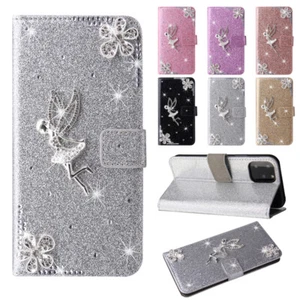 Angel Folio Leather Wallet Case Cover For iPhone 8 XR 11 12 13 14 Plus 16Pro Max - Picture 1 of 17