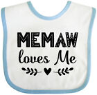 Inktastic My Memaw Loves Me Outfit Baby Bib Clothes Grandchild Childs Clothing