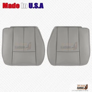 GMC Envoy Denali 2007 2008 2009 parte inferior de conductor y pasajero cubierta de cuero gris - Imagen 1 de 6