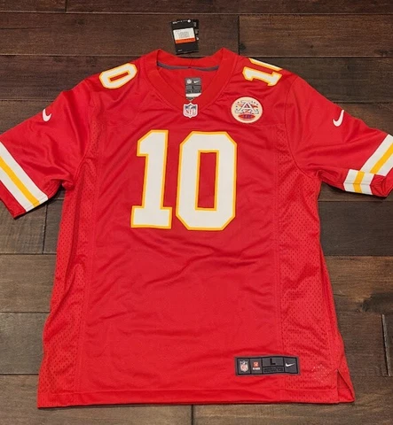 NWT Men's TYREEK HILL #10 Kansas City Chiefs Red Nike Game Jersey L Cover