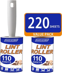 220 Sheets Lint Roller for Pet Hair Extra Sticky, Lint Remover for Clothes Couch - Picture 1 of 7