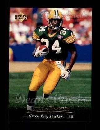 1995 Upper Deck #67 Edgar Bennett Packers Florida St 8 - NM/MT - Image 1 of 1