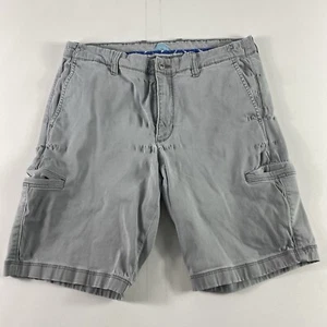 Tommy Bahama Shorts Mens 33 Grey Island Tencel Cotton Spandex 9” Inseam - Picture 1 of 16