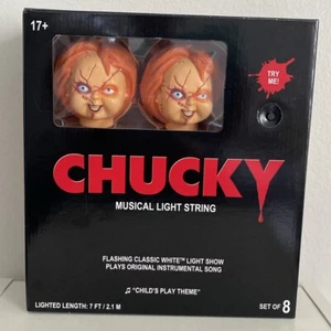 Chucky Halloween Musical String Light Scary Novelty Halloween Decoration New - Picture 1 of 8