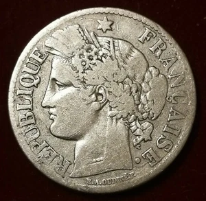 PEU COURANTE **** 2 FRANCS CERES 1871 K Bordeaux **** - Bild 1 von 2