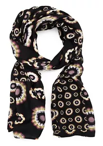 Desigual sciarpa Foulard Earth Galactic Rectangle Black - Foto 1 di 4