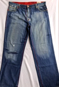 Massive Revolution Men's Distressed Street Wear Hip Hop Jeans Tag Size 40x34 - Picture 1 of 8