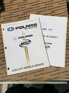POLARIS 2003 ATV Infield Update and Handout Training Service Manual - Foto 1 di 2