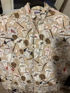 MLB BASEBALL 'CLASSIC UNIFORMS LEGACY' HAWAIIAN SHIRT REYN SPOONER SZ: XXL - Picture 1 of 5