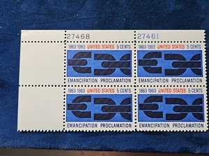 1963 US SCOTT#1233 5C STAMP BLOCK OF 4 - Picture 1 of 2
