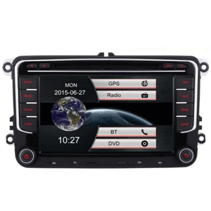 Car Radio Stereo DVD BT GPS Sat Nav Head Unit For VW Golf Touran Tiguan Passat - Picture 1 of 14