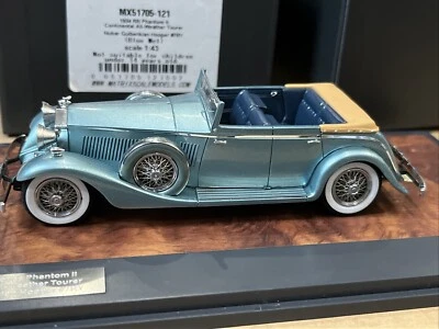 MATRIX MODELS 1/43 RESIN CAR MODEL: 1934 ROLLS ROYCE PHANTOM II TOURER HOOPER - Image 1 of 4