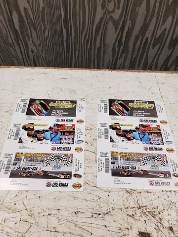 Pair Nascar Tickets 2009 Las Vegas Motor Speedway Richard Petty Terrace (c111) Cover
