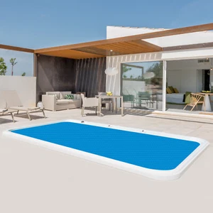 8'*8' Square Hot Tub Bubble Cover Floating Spa Blanket Insulating Solar Heating - Picture 1 of 16