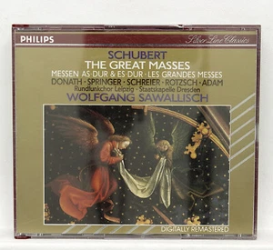 SAWALLISCH, DONATH ⸺ SCHUBERT Die großen Messen ⸺ PHILIPS Vollsilber 2xCDs NM - Bild 1 von 2