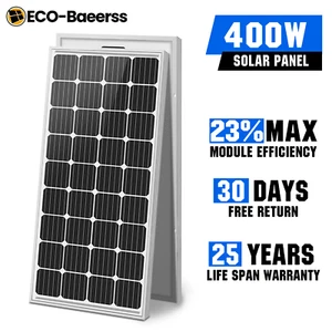 400W Mono Solar Panel 12V 400 Watt Caravan Camping Home Battery Charging Power - Picture 1 of 12