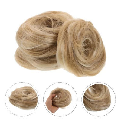 4 Pcs Chignon Cheveux Perruques Pour Femmes Extension Des - Immagine 1 di 4