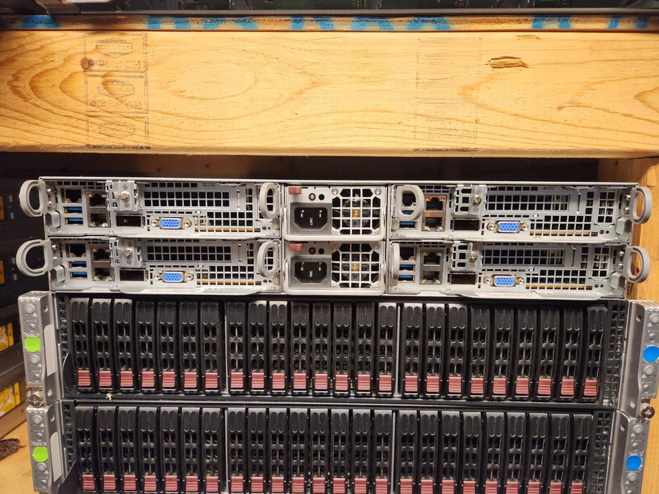 Supermicro CSE-217 Four-Node Server 8x E5-2695V4 4x 1TB 2x 2000W - Image 1 of 1