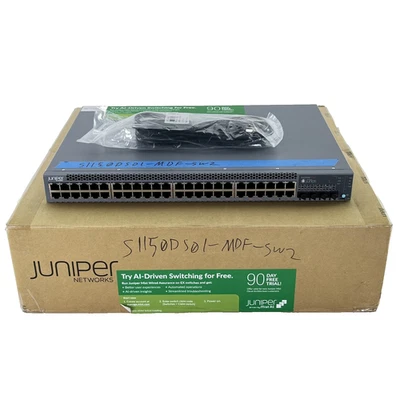 Juniper EX2300-48P PoE+ 48-Port Gigabit Ethernet Switch 4x SFP Uplinks Junos - Image 1 of 4
