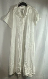 BR Womens White Cotton Shirt Midi Dress Size XXL NWT - Picture 1 of 5