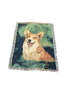 Welsh Corgi Hund Fransen Wandteppich Überwurf Decke - Bild 1 von 10