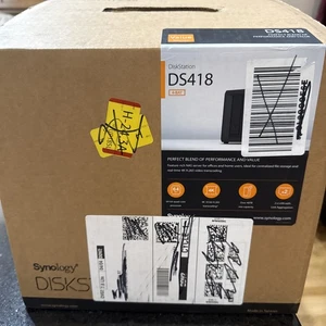 Synology DiskStation DS418 4-Bay NAS for Home and Office Users - Black - Picture 1 of 5