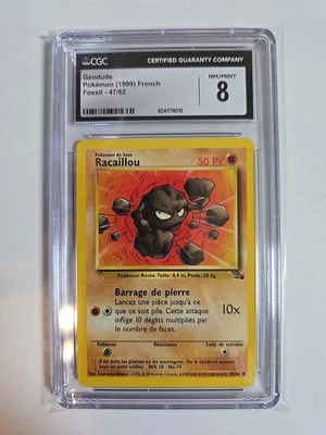 Racaillou (Geodude) 47/62 French Fossil 2000 Pokémon TCG - Image 1 of 2