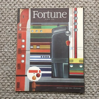 Vintage Fortune Magazine March 1948 Vol XXXVII No 3 Diesels for the Upgrade Foto 1 de 4