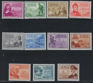 Noruega 279-89 MNH 1947 Set (ha1341) - Imagen 1 de 1