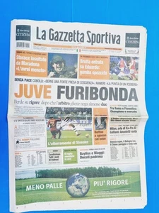 GAZZETTA DELLO SPORT 24 FEBBRAIO 2008 MARADONA-JUVENTUS-BUFFON-ROMA-FIORENTINA - Zdjęcie 1 z 1