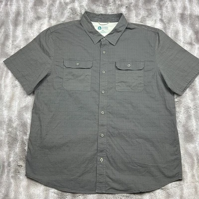 Sierra Designs Men's 2XL Gray Short Sleeve Button Front Hiking Outdoors - Image 1 of 4