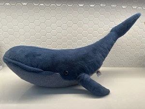 Jellycat Gilbert The Great Blue Whale Retired Authentic Large EUC Blue Gray - Picture 1 of 11