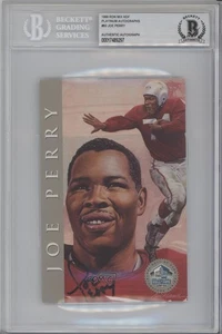 BAS 1996 Ron Mix Hall of Fame Platinum /2500 Joe Perry BGS Authentic Auto HOF - Picture 1 of 3