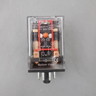 1PC General PLUG IN RELAY 8PIN 2P FITS MK-2PNS MK2P  110V DC COIL - Image 1 of 4